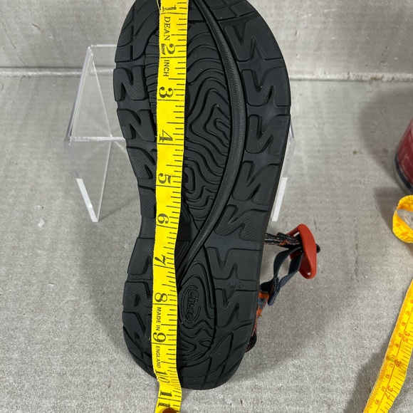 Chaco Women's ZX/2 Classic Navy/Orange/Light Blue Sandals Size 8 - Picture 10 of 11